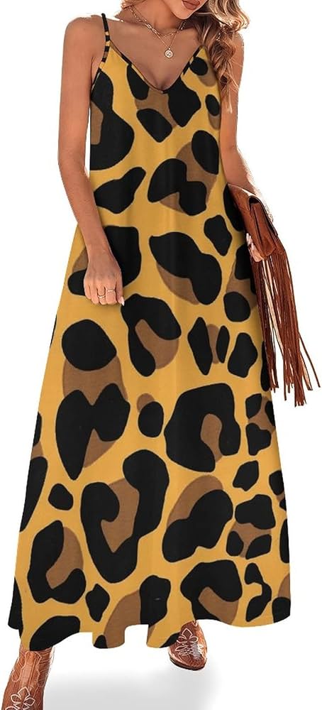 Amazon.co.jp: パーティードレス レディース ロングドレス ヒョウ柄